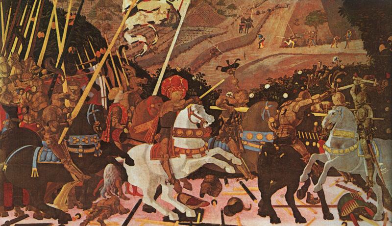 Paolo Ucello Niccolo Mauruzi da Tolentino at The Battle of San Romano Germany oil painting art